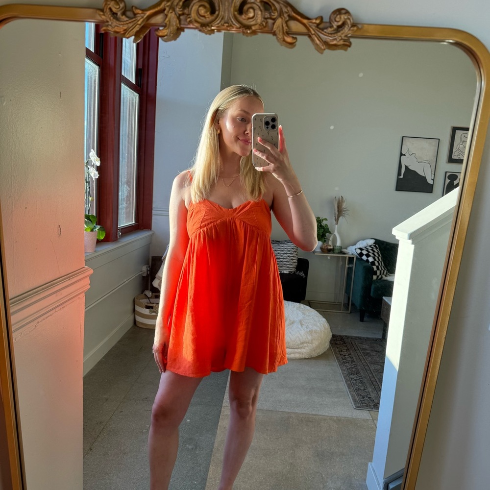Orange Romper